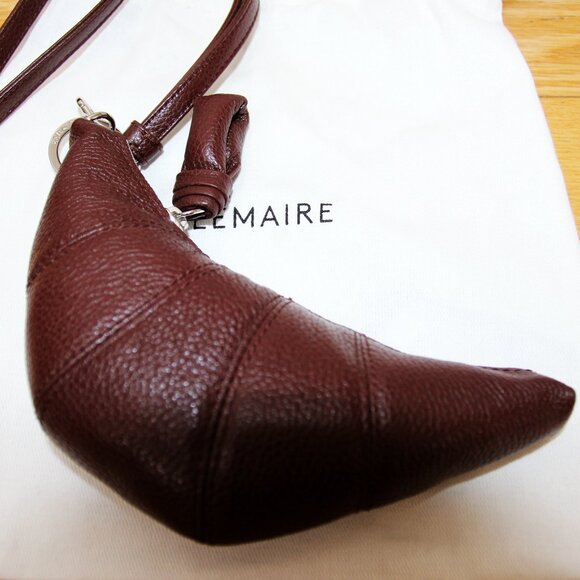 BNWT SS25 LEMAIRE CROISSANT COIN POUCH BROWN - Picture 2 of 8